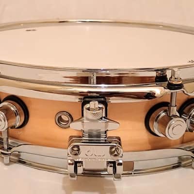 DW CUSTOM 13" BIRCH PICCOLO SNARE DRUM (SEE VIDEO)-NAT LACQR-FREE SHIP TO C-USA! image 5