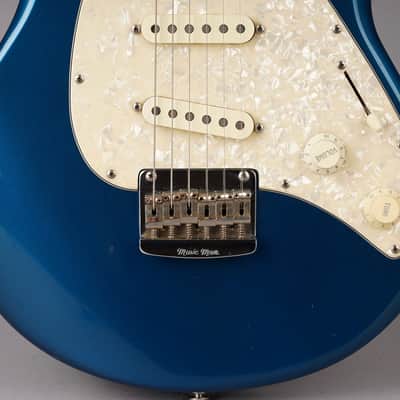 Ernie Ball Music Man USA Silhouette Special SSS Hardtail - 2000 - Blue Pearl image 5