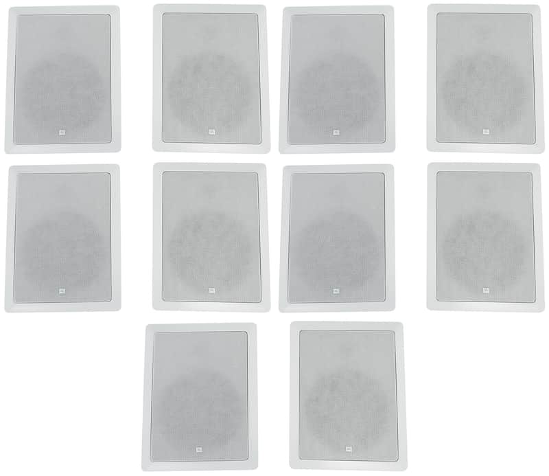(10) JBL Control 128 W 8" 2-Way In-Wall Speakers For Home/Restaurant/Bar/Cafe image 1