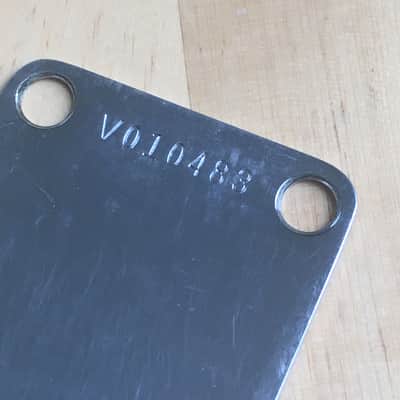 1982 Fender USA Made American Vintage Spec Reissue Serial Aged Relic Neck Plate image 2