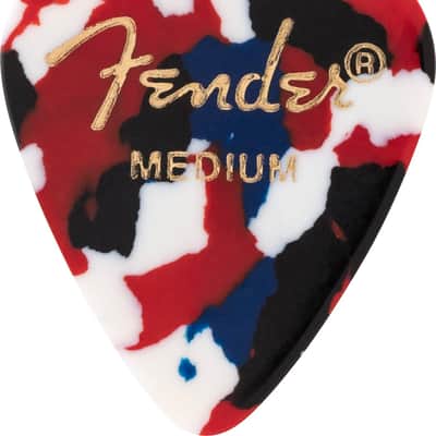 Fender Classic Celluloid Picks - Medium Confetti 12-Pack image 2