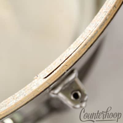Rogers 16x16"Jet Black Pearl Floor Tom Drum Powertone Knobby Hex Vintage70s 9/72 image 12