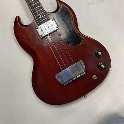 Gibson EB-0 1969 - Cherry Standard Headstock image 3