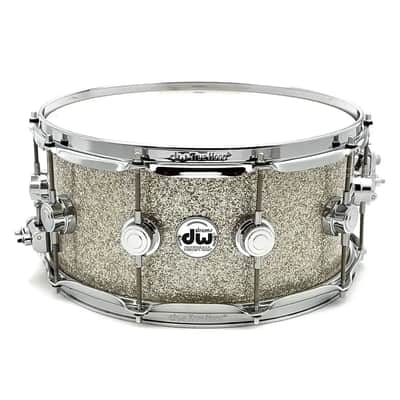 DW Collectors VLT 333 Maple Snare Drum 14x6.5 Broken Glass image 1