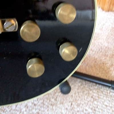 Crown Les Paul Custom 70's Black Made in Japan image 6