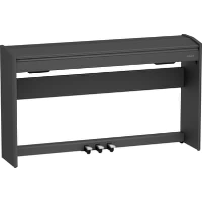 Roland F-107-BK 88-Key Slim Digital Piano w/ Stand, Bench, and 3-pedals, Black image 3