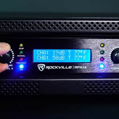 Rockville RPA14 7000w Peak 2000w RMS 2 Channel Power Amplifier Pro/DJ Amp+Cables image 10
