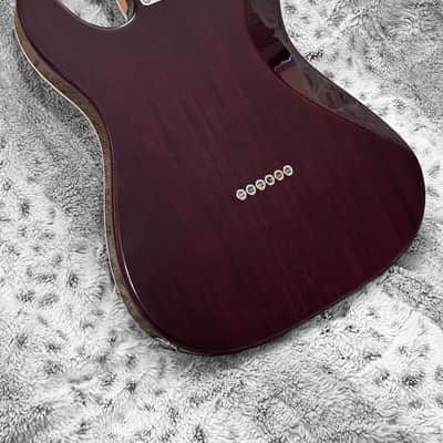 Warmoth Custom Mahogany Esquire 2020 - Transparent Purple image 12