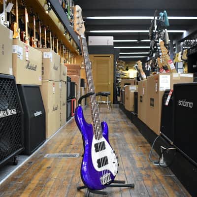 Ernie Ball Music Man StingRay 5 Special HH 5-string Electric Bass Guitar Violet Sparkle Burst w/Mono Case image 5