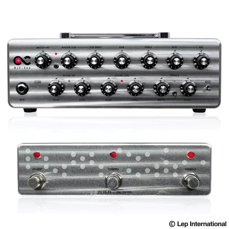 One Control BJF-S66 + FS-P3 Head - Compact Electric Guitar Amplifier w/ Footswitch - 30w, 66w, 100 watt Selectable Class D Power - NEW! image 1