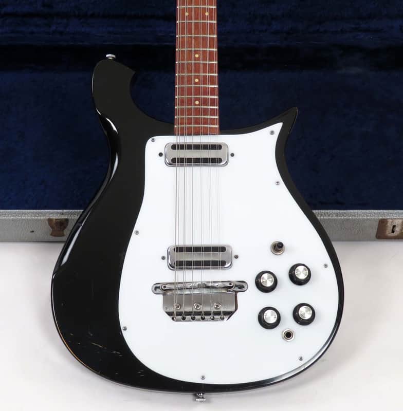 1966 Rickenbacker 450-12 - Jetglo Finish - 12 String & Toaster Pickups - Original Case image 1