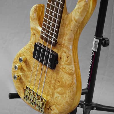 Custom Made Left Handed Behold the Lion Short Scale Electric Bass with Bag image 6