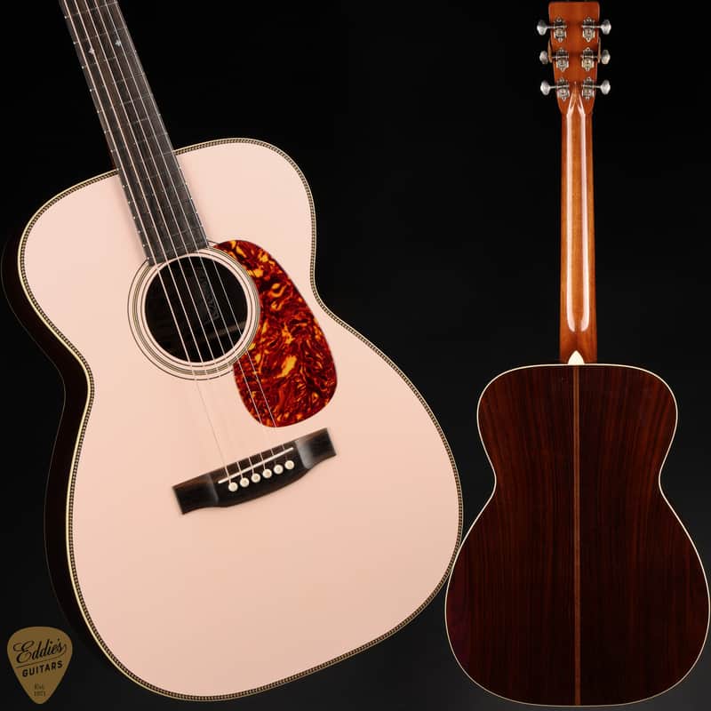 Atkin OO37 Custom - Baked Sitka Spruce & Indian Rosewood - Powder Pink image 1