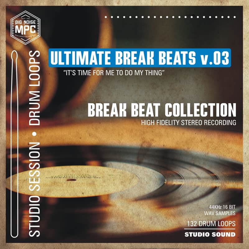 132 Studio Drum Loops “Ultimate Break Beats” v.03 | USB Flash Drive image 1