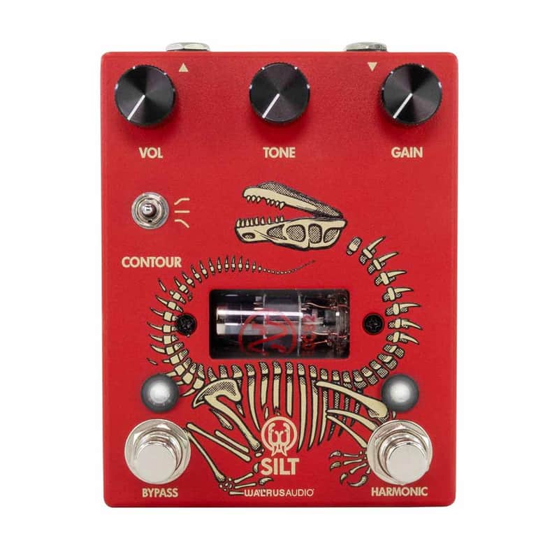 Walrus Audio Silt Harmonic Fuzz Guitar Effects Pedal - Red image 1