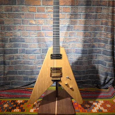 Black Diamond Handmade The Korina "Super V" Natural w/ OHSC, CoA & Floyd Rose image 4