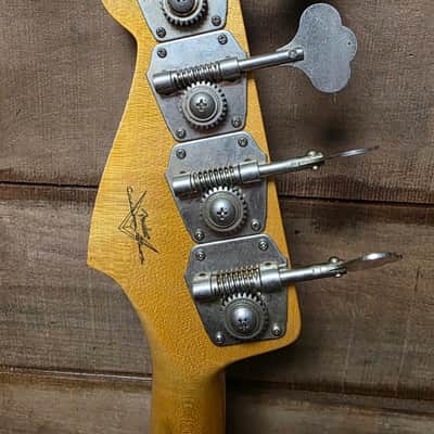 2023 Fender Custom Shop Jazz Bass B2 '62 RELIC (Pre-Owned) - Aged Sherwood Green w/ Hard Case image 12