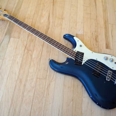 1966 Mosrite Ventures Model Bass Vintage Mark I Ink Blue 100% Original w/ohsc image 14
