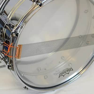Pearl 14 x 6.5" Sensitone Duoluxe Snare Drum with Protection Racket Case 2024 - Silver image 7