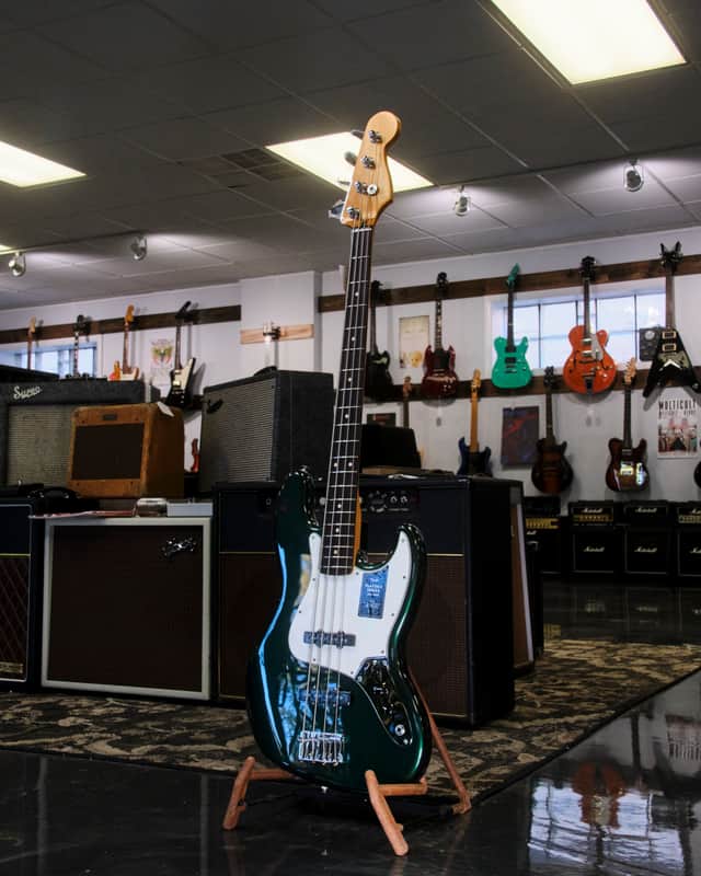 Fender Player Series II Jazz Bass Limited Edition in British Racing Green w/ Tweed Case (Excellent) *Free Shipping* image 1