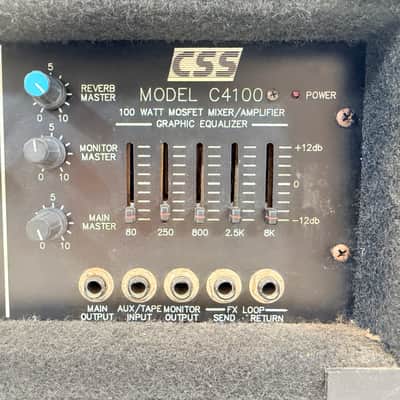 CSS Model C4100 100W MOSFET Powered Mixer Amplifier – Made in USA Late 1970s–early 1980s image 2