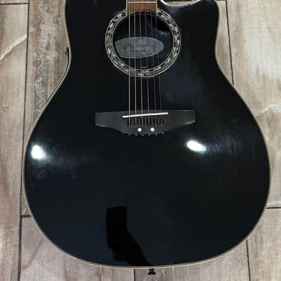 Applause by Ovation AE227 Black Acoustic Electric Guitar OP10 Preamp image 14
