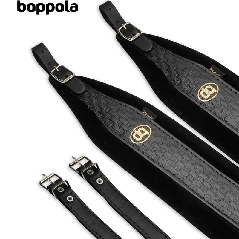 Accordion Shoulder Strap Boppola - Black on Black (Embosed) image 1