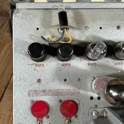 Newcomb H-50 PA head guitar amp 1950's - Silver image 13