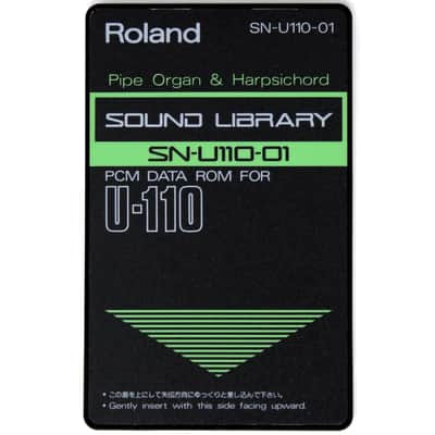 Roland SN-U110-01 Pipe Organ Harpsichord Sound Library Rom Card For U-110 U-220 image 1