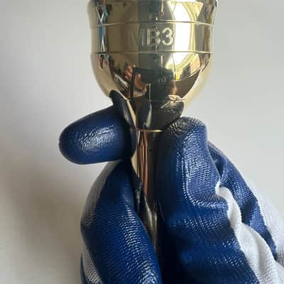 Mercer and Barker MB3 Tuba Mouthpiece Gold Plated image 5