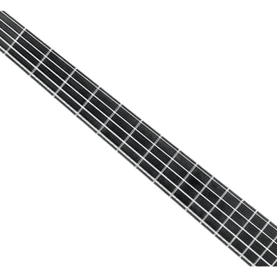 Used Ibanez BTB625EXBKF BTB Iron Label 5-String Bass - Black Flat image 3