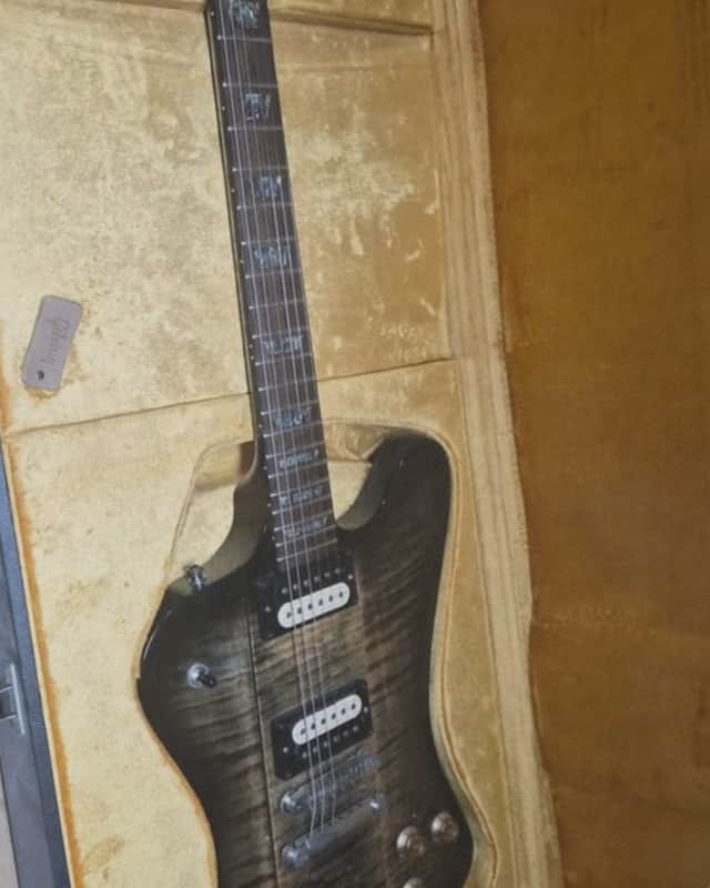 RARE!! Gibson Custom Shop Tak Matsumoto Signature Firebird 2015 - Trans Black