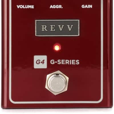 Revv G4 V2 Distortion Guitar Pedal - Red (RevvG4V2d1) image 1