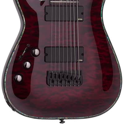 Schecter Hellraiser C-8 Left hand Electric Guitar - Black Cherry (133) image 2
