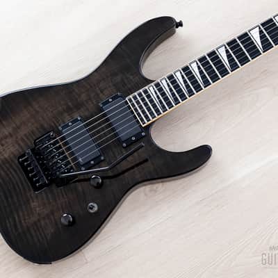 2008 Jackson Stars Soloist SL-TN01EMG Trans Black w/ Flame Maple Top, EMG 81 & Floyd Rose, Japan image 1