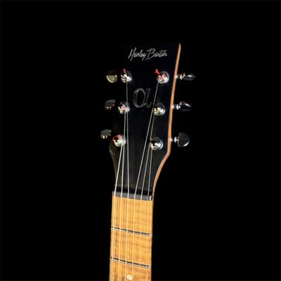 Harley Benton Aeolus Semi Hollow Electric Guitar in Frost Flame image 6