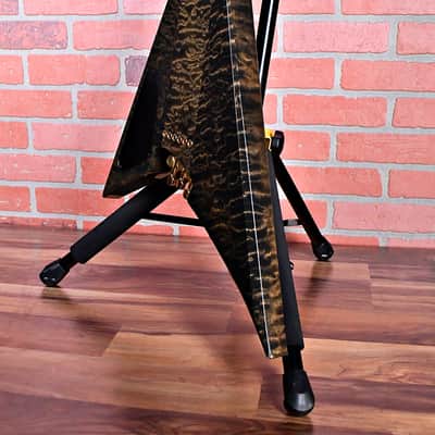 Jackson USA Custom Shop 10-String Players Choice Dan Spitz Quilted Maple 1990's Transparent Black image 13