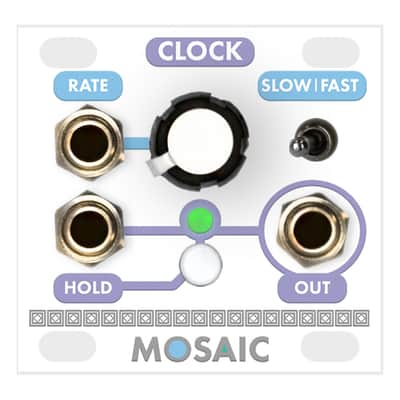 Mosaic Clock 1U Eurorack Module (White) image 1