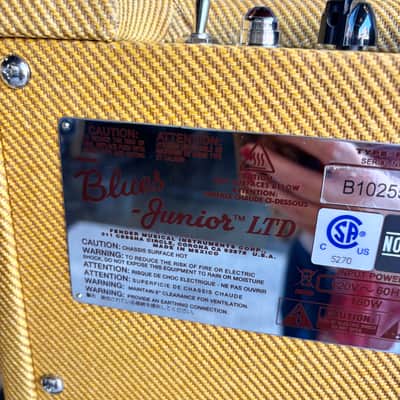 Fender Blues Junior - Combo Amp - Tweed image 5