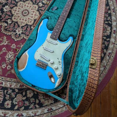 Nash S-63 Hardtail Alder Daphne Blue Heavy Aging w/Case #COL85 image 2