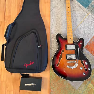 Fender Modern Player Starcaster Guitar 2014 - 2017 - Aged Cherry Burst image 1