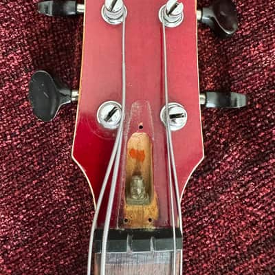 Yamaha SA-70 Short Scale Bass Guitar - Fretless - Semi Acoustic - Jumbo Hard Case - 1969 image 13