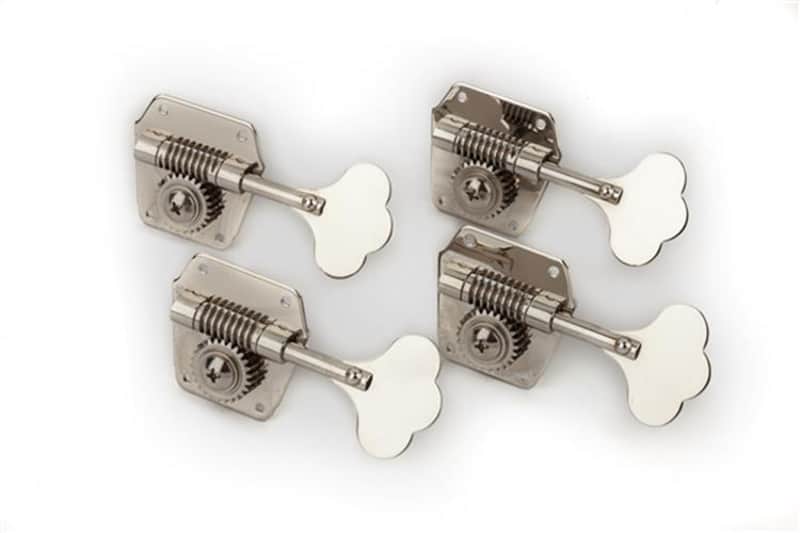Fender Pure Vintage Bass Tuning Machines, Nickel-Plated Steel, (4) image 1