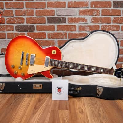 Gibson Les Paul Deluxe Plain Maple Top Cherry Sunburst 1976 w/Hard Shell Case image 2