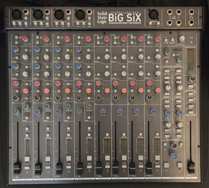 Solid State Logic BiG SiX 6-Channel Analog Mixer 2022 - Present - Black image 1