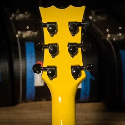 Rick Nielsen's Dean Psychobilly Cabbie 2000s Yellow with Black & White Sides image 5