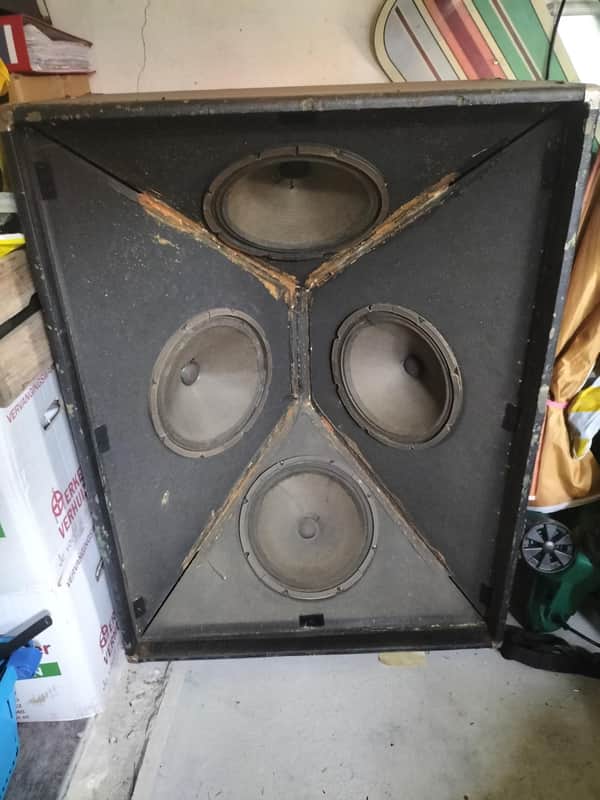 Fender Bassman cabinet 4x12 70s - Black pearl dust image 1