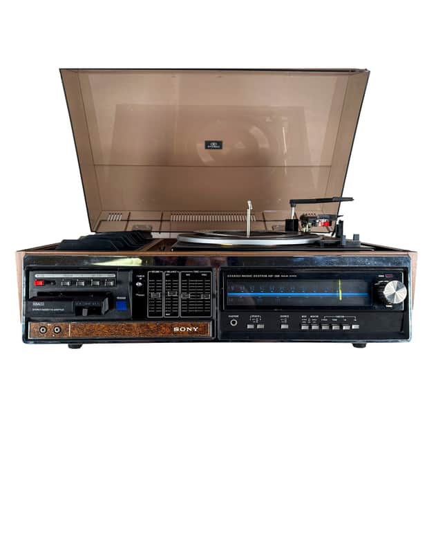 Vintage 1970's Sony HP-318 Stereo - Tuner, Belt Driven Turntable, 8 Track Player, 4 Speakers! image 1