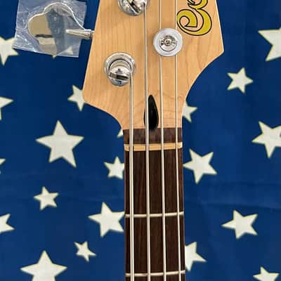 Cort GB54JJ OW 4-String Bass Guitar 2018 - Olympic White with Soft Case image 4