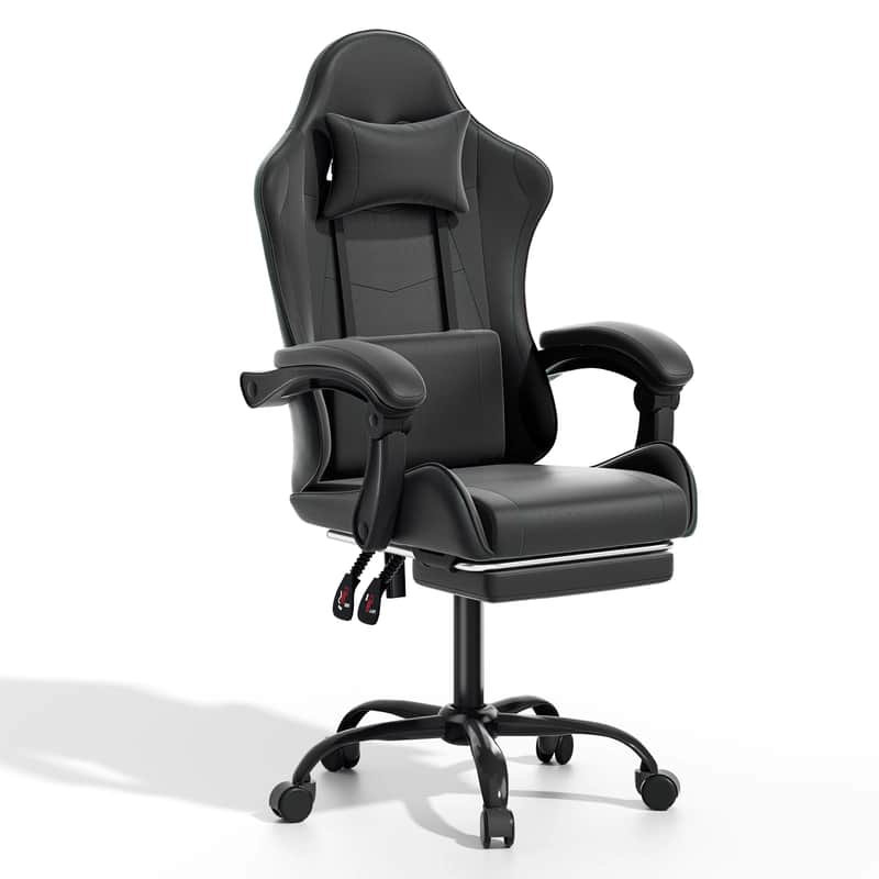 All-Day Studio Chair for Music Producers – Ergonomic Swivel Chair with Footrest image 1